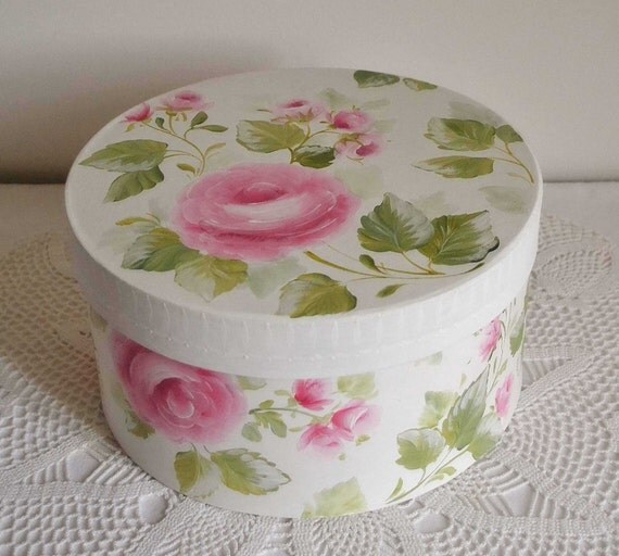 items similar to shabby chic roses bouquet hat box on etsy items similar to shabby chic roses bouquet hat box on etsy