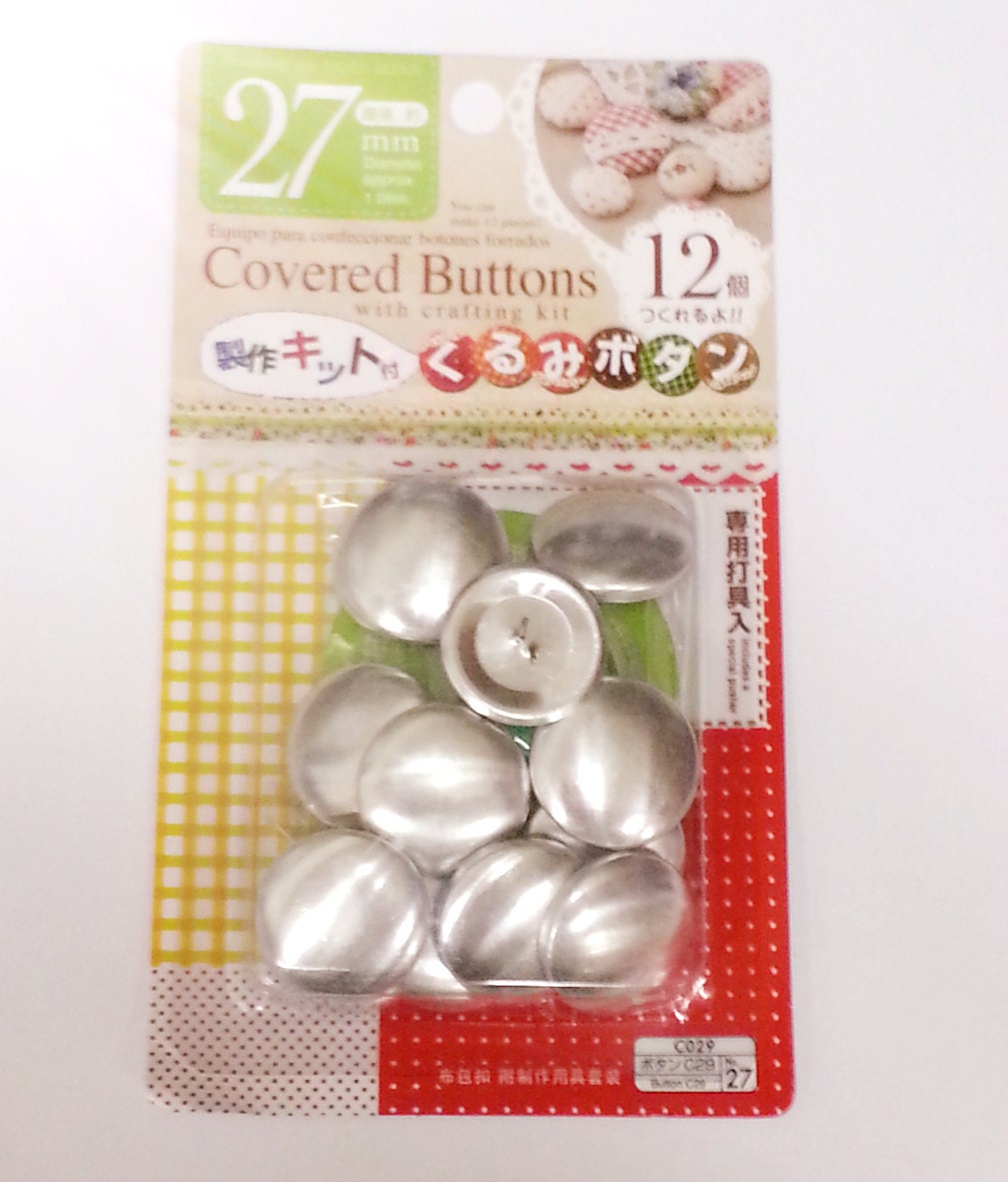 DIY Button Kit - Handmade Fabric Button Kit - Fabric Cover Button Maker - Button Kit - 27mm - 22mm -18 mm