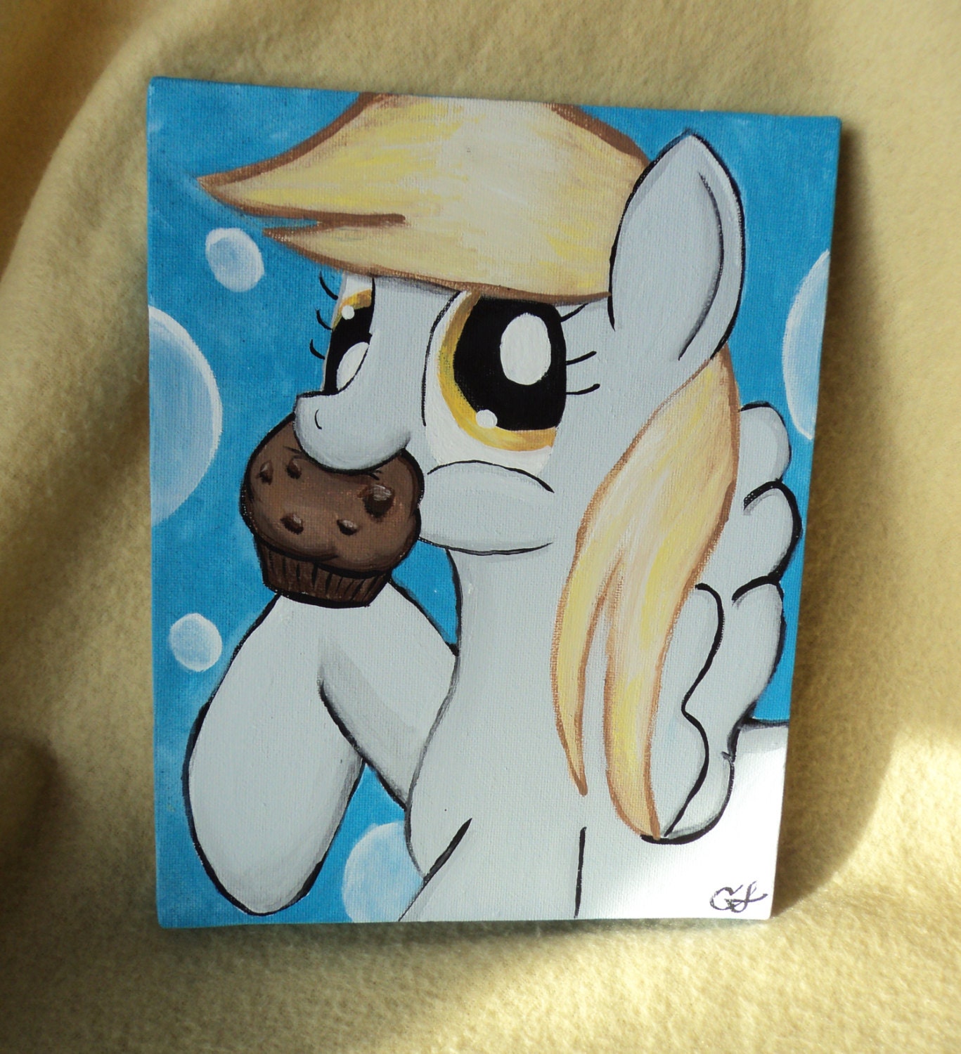 Derpy Hooves Acrylics on Stretched Canvas (original)