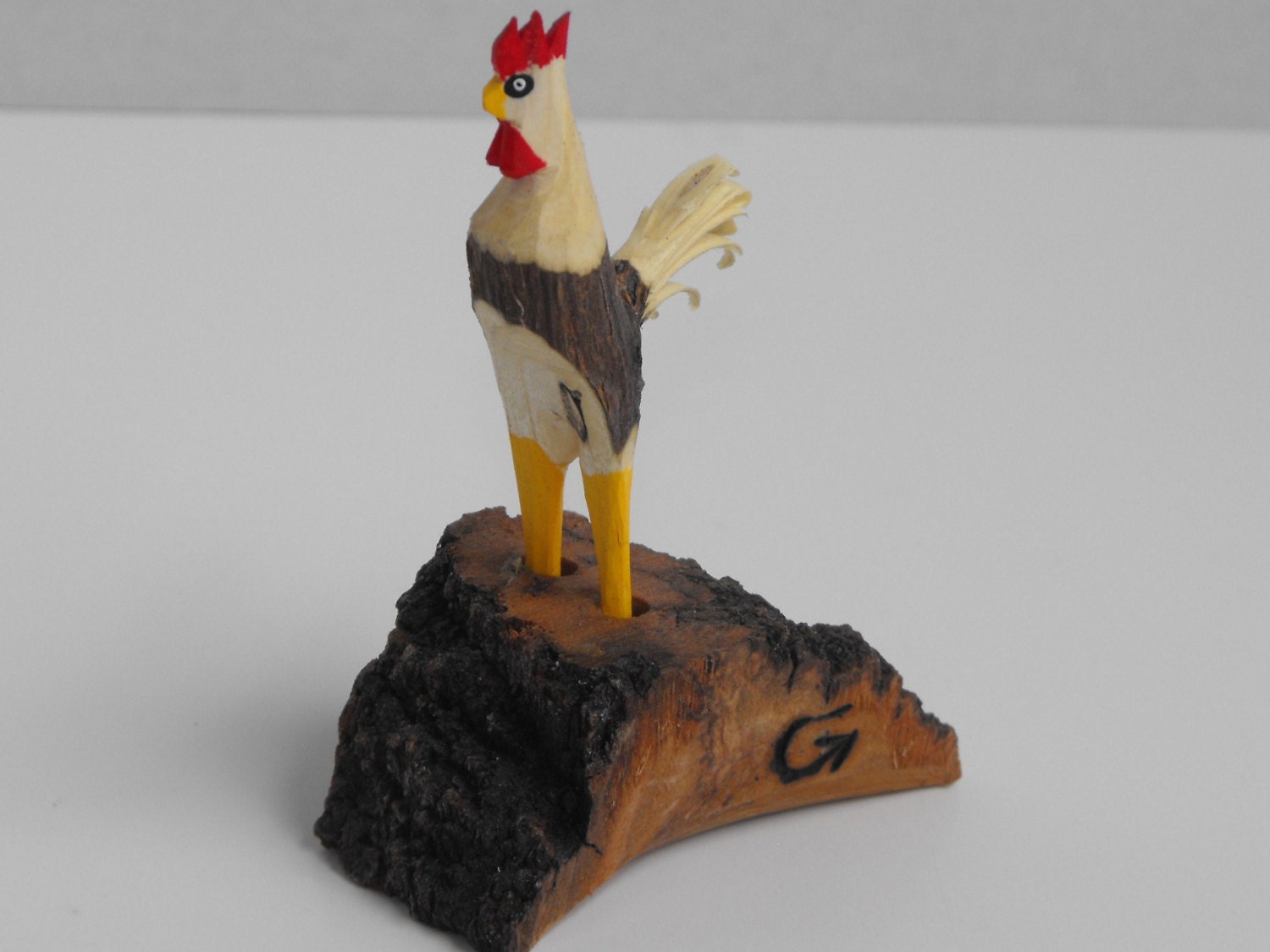 Hand Carved Rooster