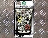 Starbucks Coffee Logo Frappucino Espresso Dolce iPhone 5 Back Plastic Case Snap-On