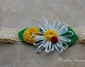 Perfect Gift. Flower  Girl Headband. Children Floral Headband. Little Girl Headband. Headband-Photo Prop. First Birthday Gift. Handmade