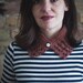 Linen Collar with Vintage Anchor Button