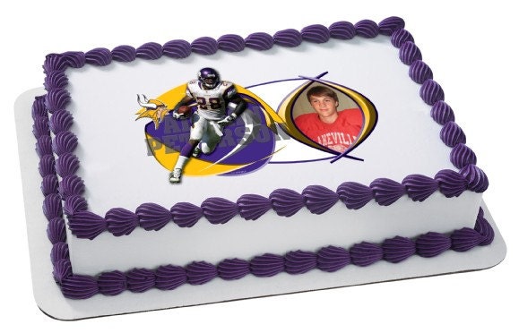 NFL - ADRIAN PETERSON Edible Image Cake Topper Il_570xn