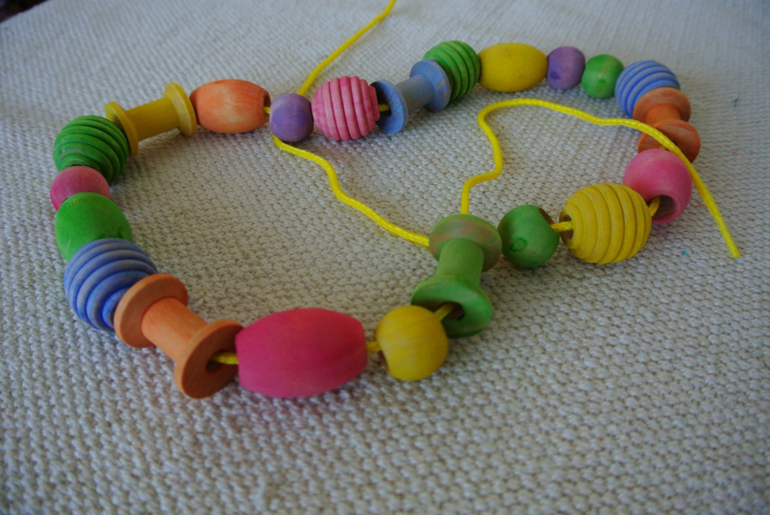 large wooden lacing beads