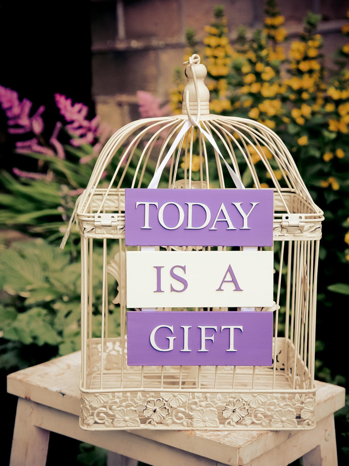 Today is a gift plaque with quote inspirational quote wall hanging plaque inspirational plaque