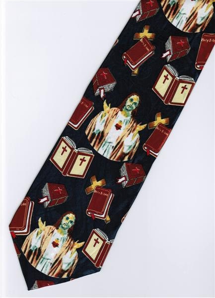 Jesus Christ Christian Holy Bible Religious 1 Cartoon Novelty Fancy Neck Tie Necktie