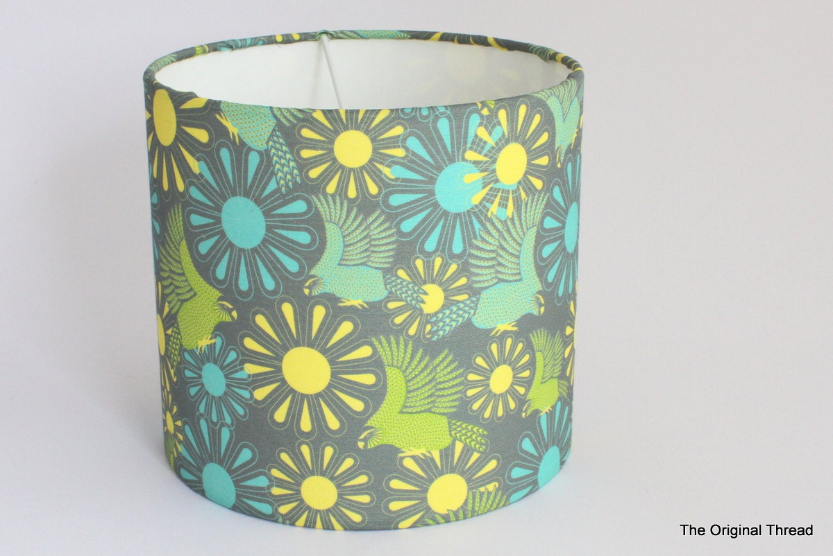 Kakapo Parrot Fabric Lamp Shade