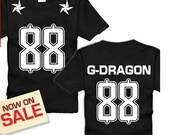 Bigbang GD Gdragon 88 Unisex T-shirts S, M, L, XL, XXL