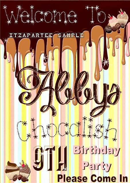 Chocalish, LalaLoopsy, Giggle & Hoot, Fairy Butterfly Digital Download Welcome Birthday Banner