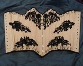 Nude coutil bespoke corset embellished with lace and embroidery