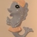 Vintage Trio FISH FAMILY Ceramic Wall Plaque Hanging BATHROOM Decor