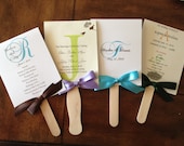 Deposit for 75 Custom Wedding Program Fans