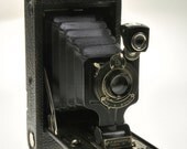 Antique Kodak 1A 1-A 1 A Junior Folding Bellows Camera Autographic Bausch & Lomb Lens Functional