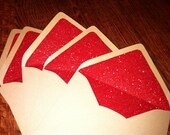 A7 Envelope with Glitter Envelope Liners