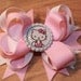 Pink and White Hello Kitty Bow