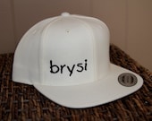 BrySi Hat - White Snapback  (NEW ITEM)
