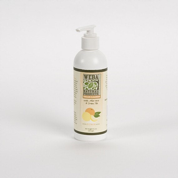 Buy personal care face cream - Cream facial cleanser with aloe vera and green tea extract, citrus scent, natural personal care products made in the U.S.A.