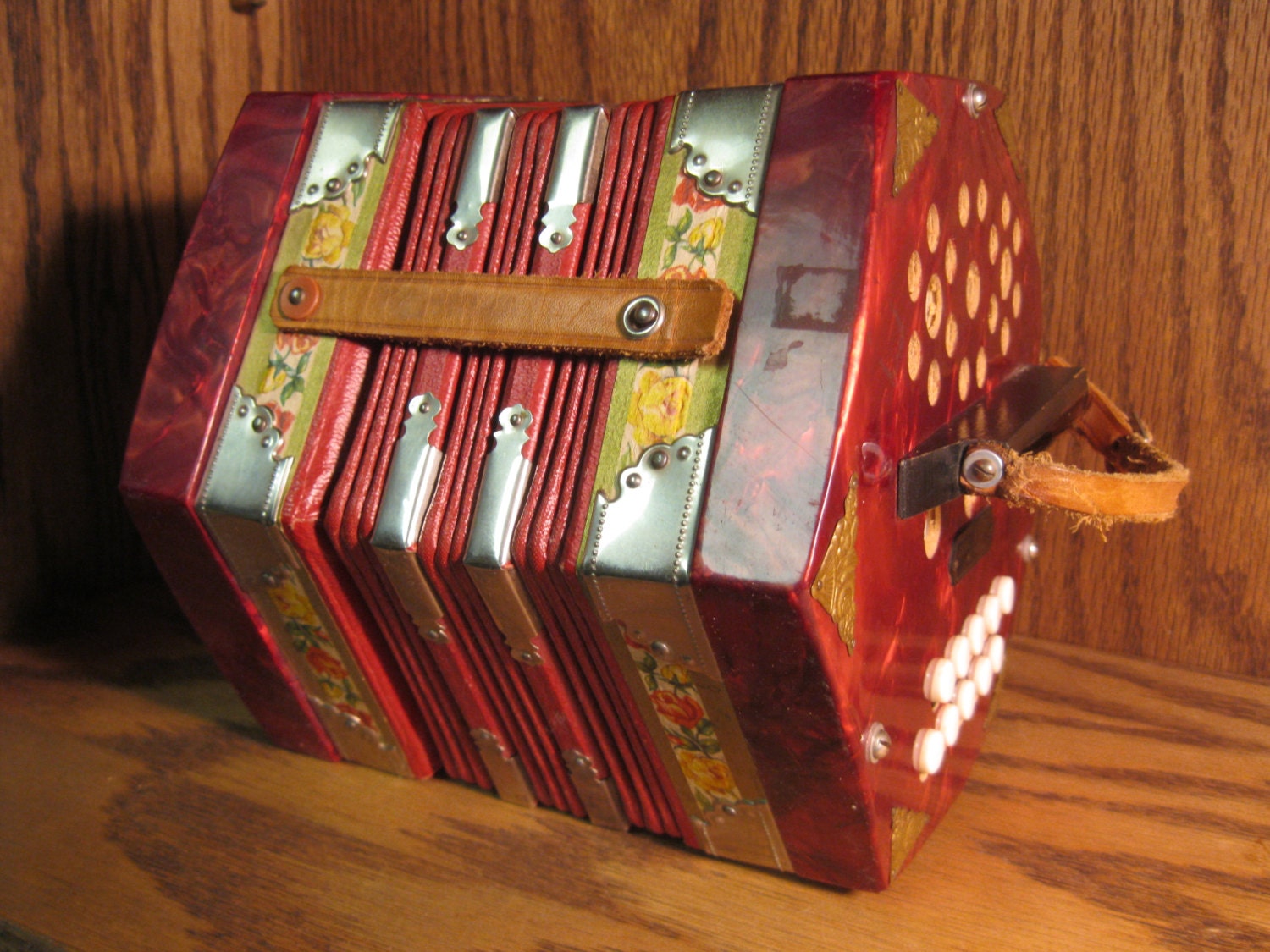 CONCERTINA ACCORDION 21 BUTTON Scholer by GGsSweetBoutique