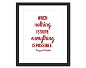 Inspirational Quote Art - Everything is Possible - 8x10 - Instant Download