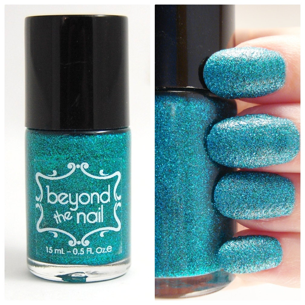 Teal Microglitter Nail Polish