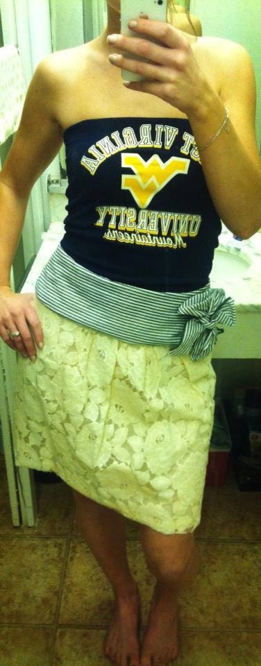 WVU Mountaineers Gameday tailgating dress