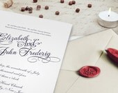 Custom wedding Rustic Vintage Wedding Invitation with wax seal stamp brass Personalized Wedding Stamp