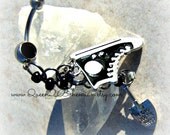 Tennis Shoe Belly Ring, Hipster, Preppy, Direct Checkout, Ready to Ship