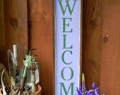 Handmade Wood Signs, Rustic Wall Art, Whimsical, Welcome Sign, Outdoor Decor, Primitive Wooden Sign, Country, Hippie