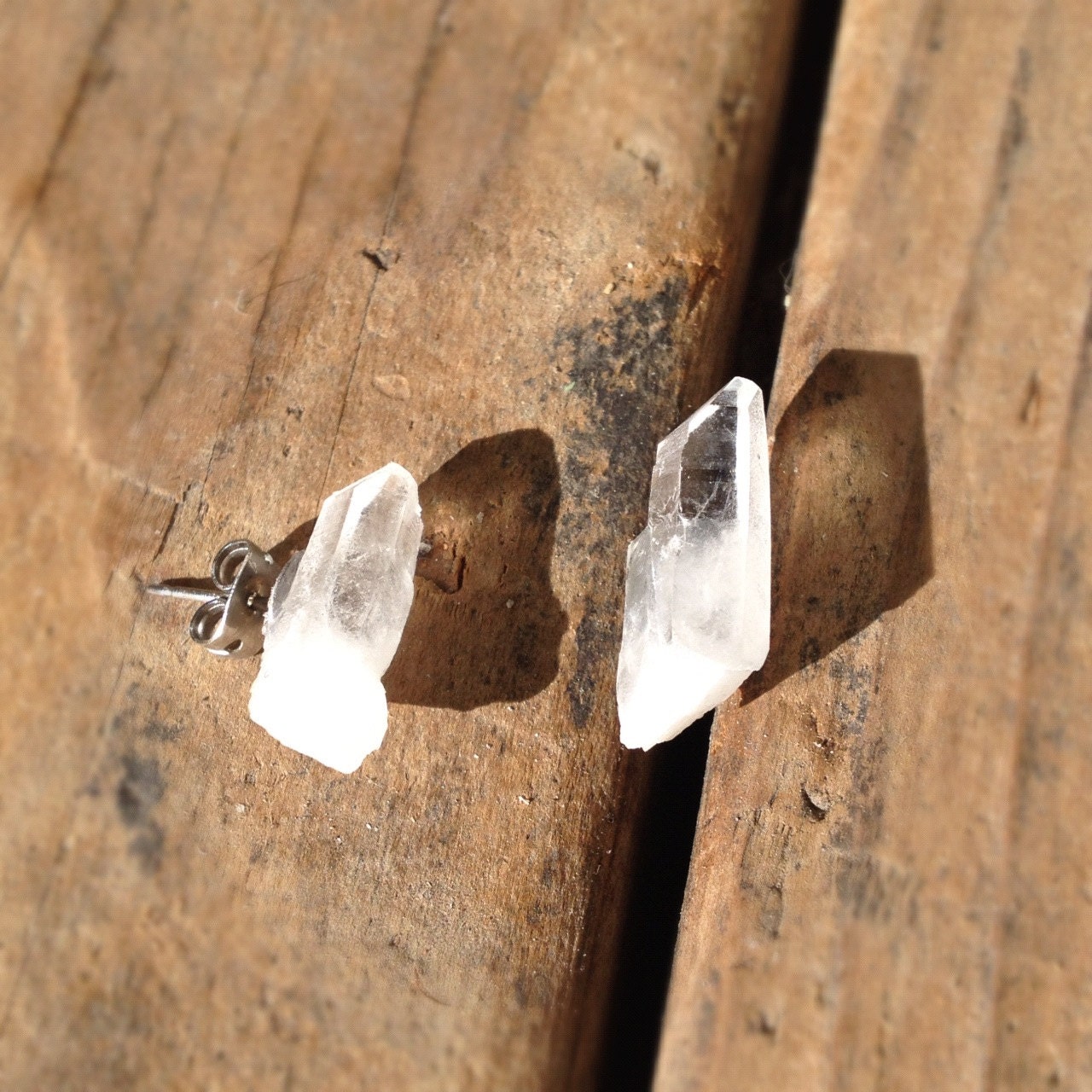 Quartz Crystal Earrings - FloralIslands