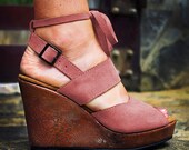 Rose Floral Platform Heels - Women's Shoes - Any Colors - All Sizes