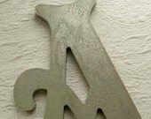 8" Distressed Wooden Letter. Custom Made to Order. Perfect Home & Wedding Decor