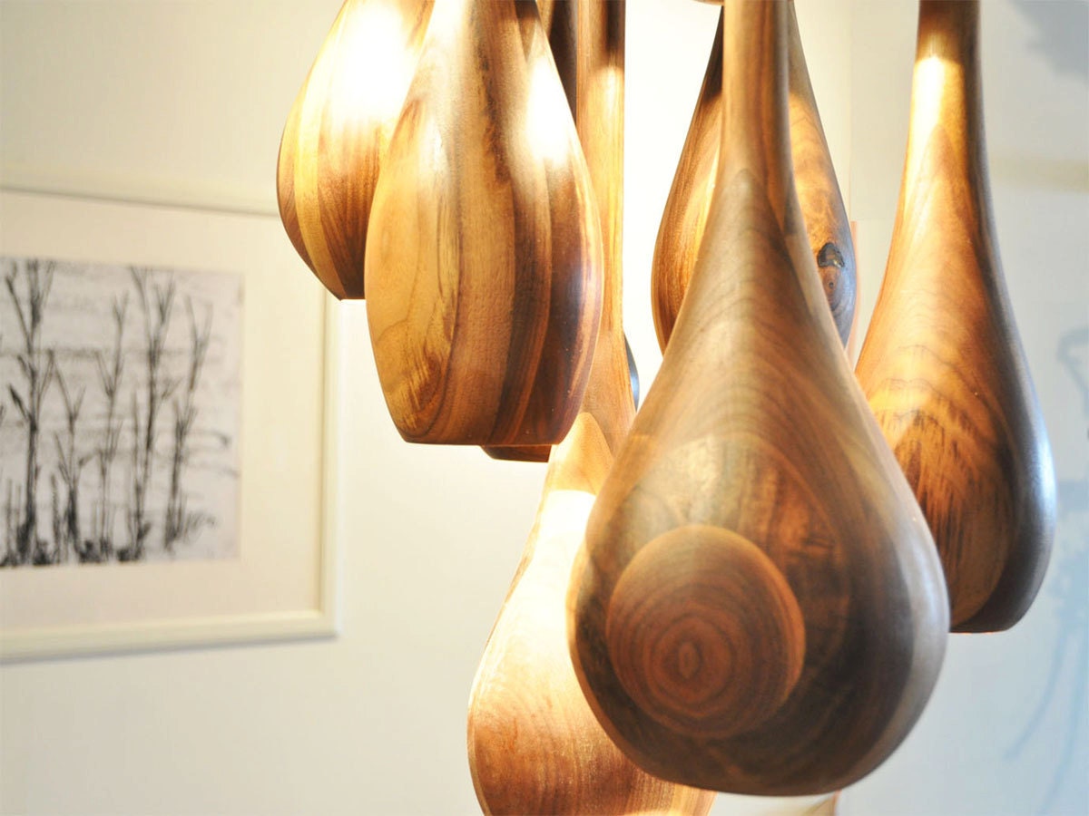 Custom Made Solid Wood Pendant Lighting