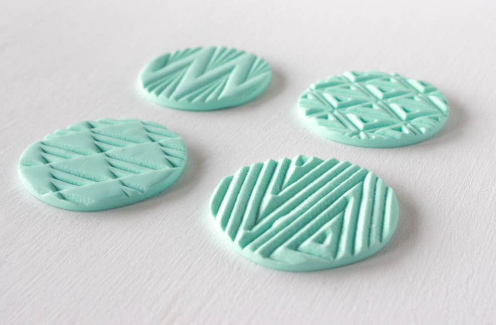 Geometric Triangles Magnet Set, Office Magnets, Kitchen Magnets, Polymer Clay Home Decor