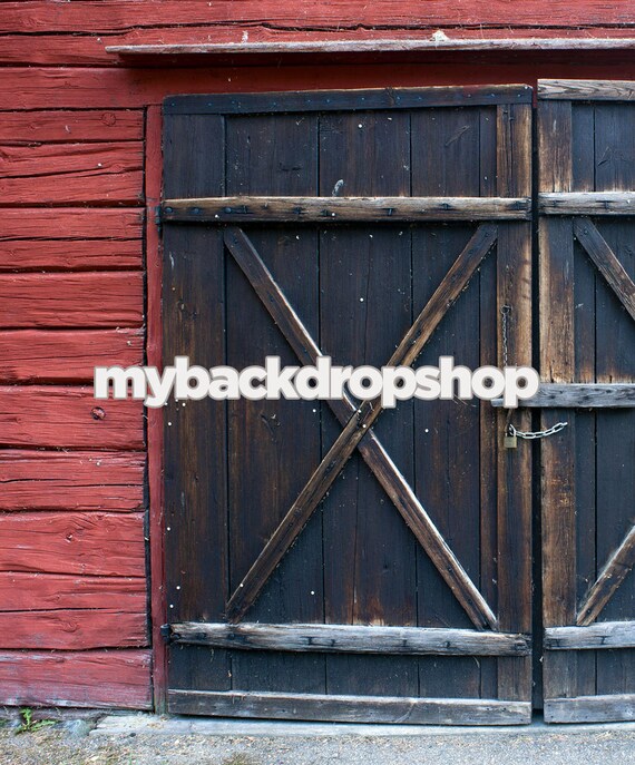 5ft x 6ft Barn Door Backdrop for Photography by