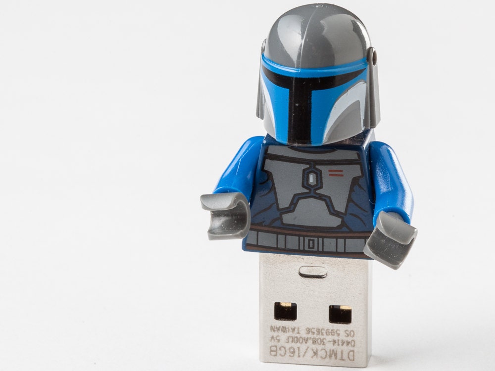 Lego usb flash drive memory stick - Star Wars Mandalorian minifigure USB thumb drive 16GB Kingston