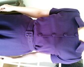 ONE OFF Sample 1940s WW2 Style Purple Swing Dance Dress - Size Small