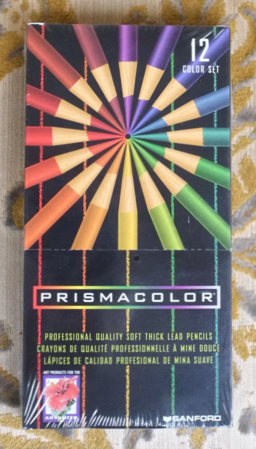 box of 12 Prismacolor color pencils, soft core, artist grade, new & sealed