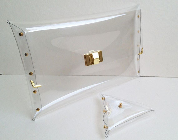 Deluxe Transparent Clear Clutch Bag Deluxe by 9September on Etsy