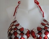 Scalemail custom metal bra/bikini top for LARP RP bellydance fantasy party festival geekery fairy chainmail chain maille