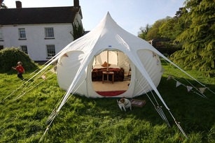 Lotus Belle, beautiful handmade glamping tents, yurt, tipi, teepee, burning man