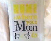 Decoupage Glass l 6"x10" l Mother's Day Print