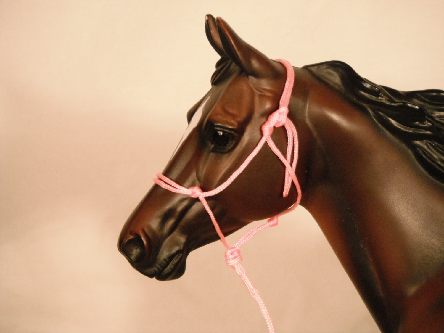 Natural Horsemanship Knotted Rope Halters for ANY SIZE Breyer Peter Stone Resin model toy horse