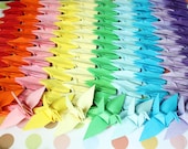 Valentine 1000 Paper Cranes Crafts Customized for Wedding Origami Christmas Ornament Bird Paper Goods Crane --- 10 x 10cm Mixed Color