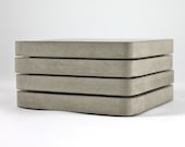 Concrete Coaster Set. Drink Coasters. Absorbent Coaster Set. Concrete Coasters.