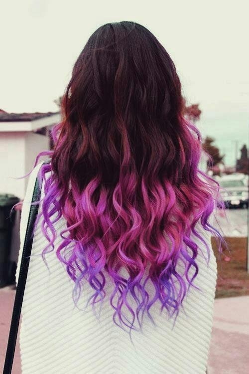 22" Purple Ombre Clip In Hair Extensions - Berry Love Set - 100% Human Hair