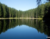 Reflection, fine art, digital photograph, 16x24, lake, Vancouver