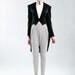 SAMPLE SALE / Ankle cropped formal pants with front pleats / Slim fit
