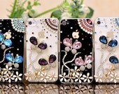 Two Butterflies iPhone 4 case iPhone 5 case iPhone 5 cover iphone 4s case bling bling iphone case,iphone cover