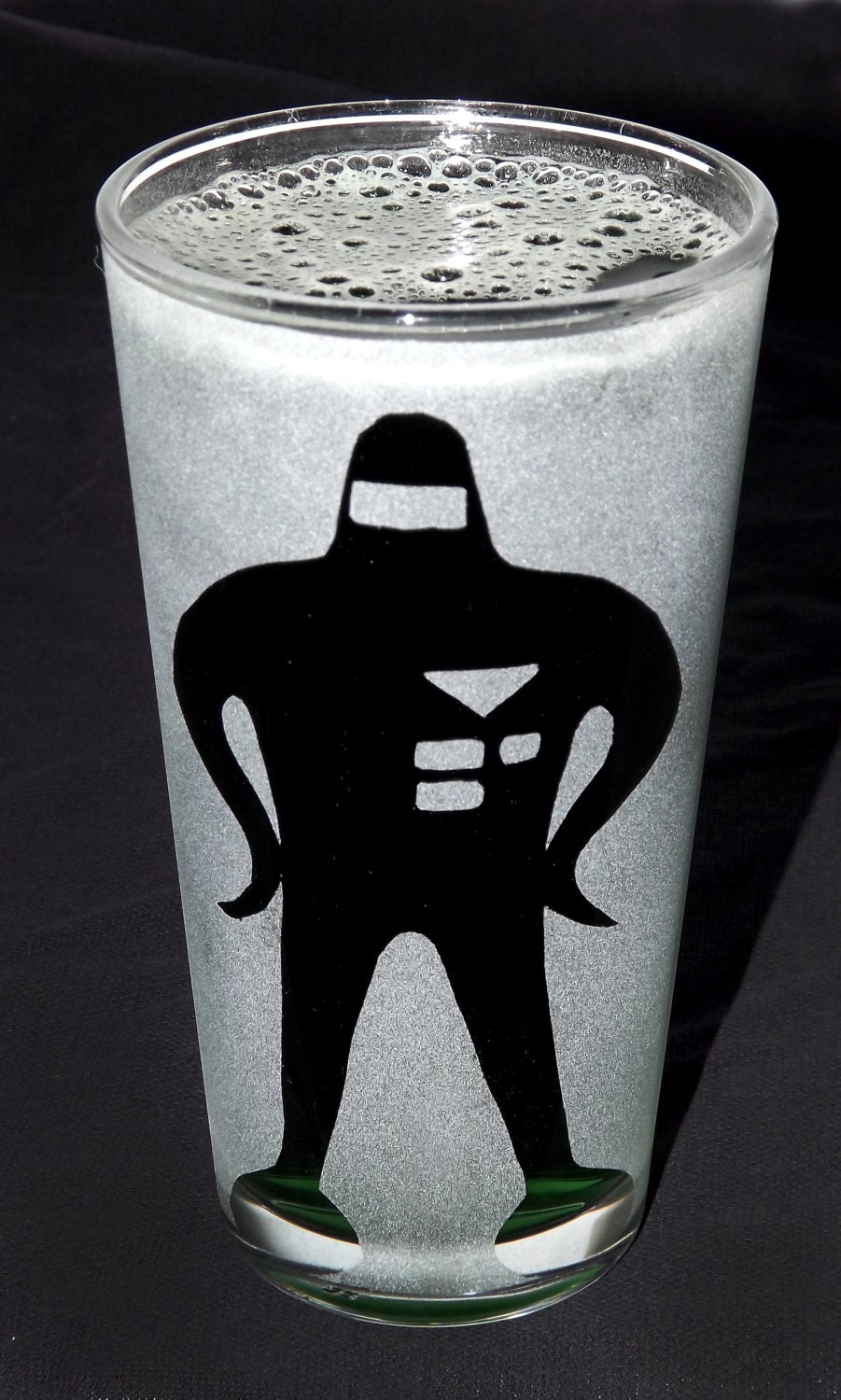 Sandblasted Earthbound Starman Enemy Glass w by PintSizedPixels